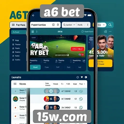 Interface do usuário no A6 Bet é intuitiva