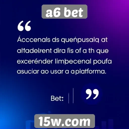 Opiniões de usuários sobre a6 bet na internet
